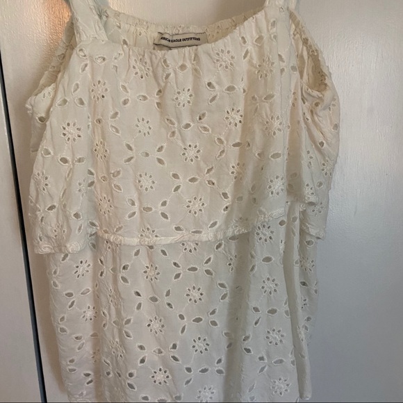 SOLD! American Eagle Eyelet Tie Shoulder Tank - Picture 5 of 6